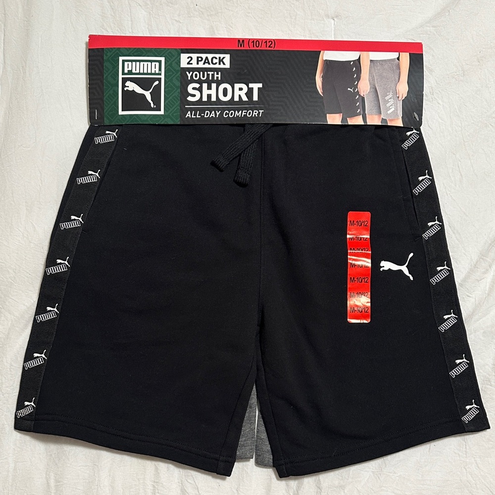 Puma Men's Black Athletic Shorts